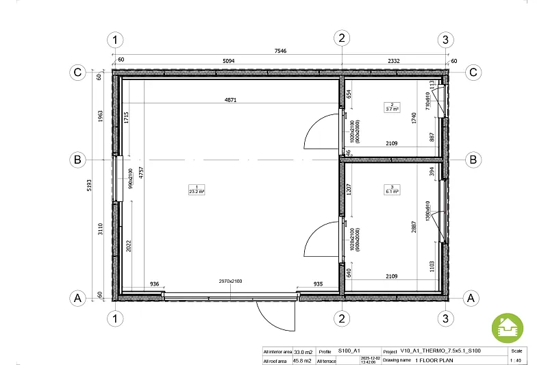 chalet 33 m² en bois isolé re2020 avec permis de construire reims v10 a1 chalet 33 m² en bois isolé re2020 avec permis de construire reims v10 a1
