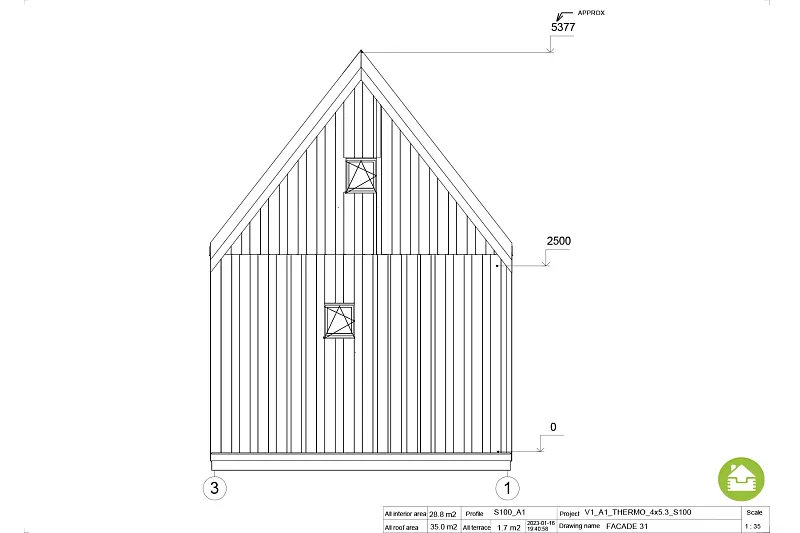 chalet 29 m² en bois kit re2020 avec permis de construire tulle v1 a1 chalet 29 m² en bois kit re2020 avec permis de construire tulle v1 a1