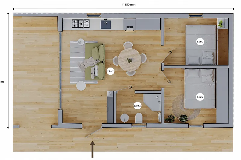 chalet 44 m² en bois kit re2020 avec permis de construire dinan v2.1 a1 chalet 44 m² en bois kit re2020 avec permis de construire dinan v2.1 a1