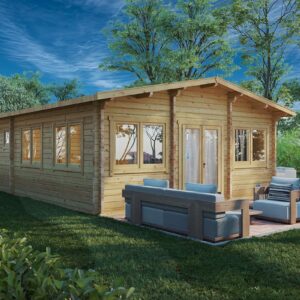two bedroom large log cabin "valencia" | g0262