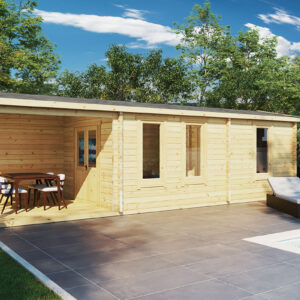 bungalow bois habitable holiday camping /18m2 / 70mm