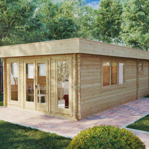 chalet de jardin toit plat une chambre stefan 3