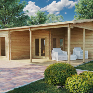 chalet en bois habitable 40m2 holiday b / 42m2 / 70mm