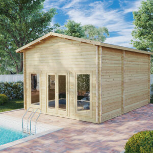 chalet pour simulateur de golf 1 / 6 x 4 m / 70 mm