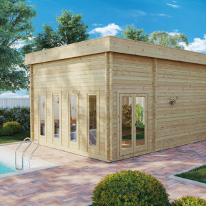 chalet pour simulateur de golf 4 / 6 x 4 m / 70mm