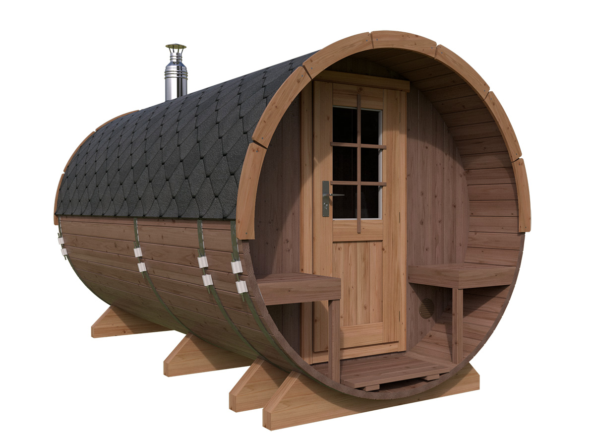 thermo barrel sauna with terrace thermo barrel sauna with terrace