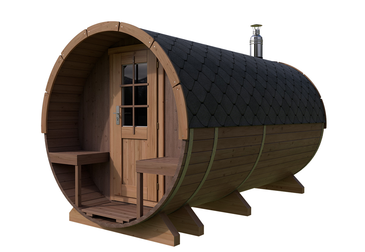 thermo barrel sauna with terrace thermo barrel sauna with terrace