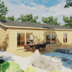chalet en bois 120m2 "madrid"