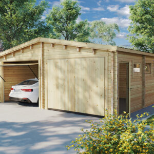 garage double hansa e à portes basculantes / 70mm / 5,5 x 7 m