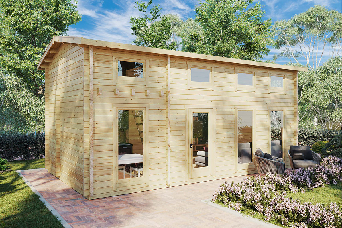 grand studio de jardin avec mezzanine sweden j / 35m2 / 7x 4 m / grand studio de jardin avec mezzanine sweden j / 35m2 / 7x 4 m /