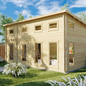 grand studio de jardin avec mezzanine sweden q / 35m2 / 7x 4 m /