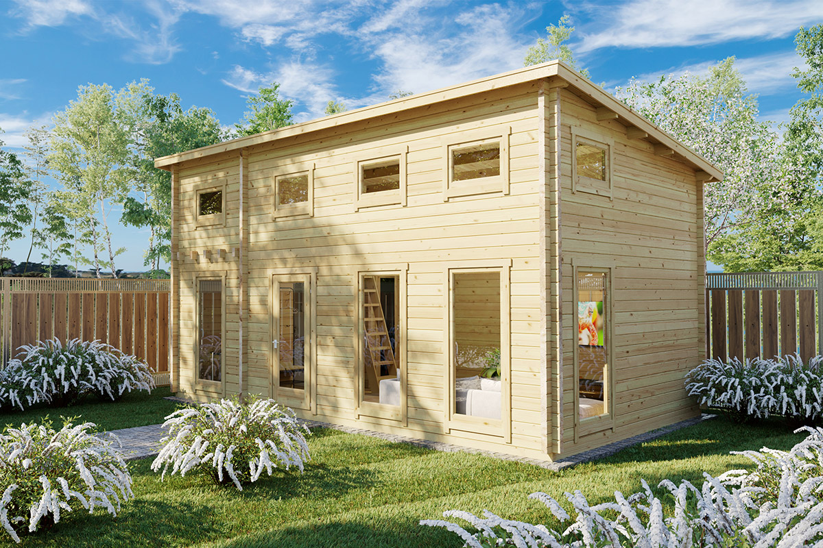grand studio de jardin avec mezzanine sweden q / 35m2 / 7x 4 m / grand studio de jardin avec mezzanine sweden q / 35m2 / 7x 4 m /