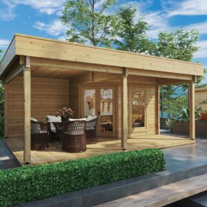 small garden room with large terrace "remo 3" 6m² | 4x6m | g022