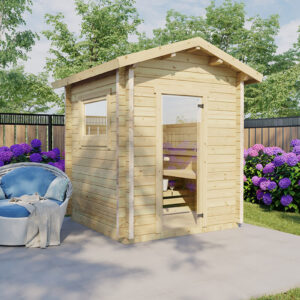 sauna extérieur en kit hansa 1 / 70mm / 4m2