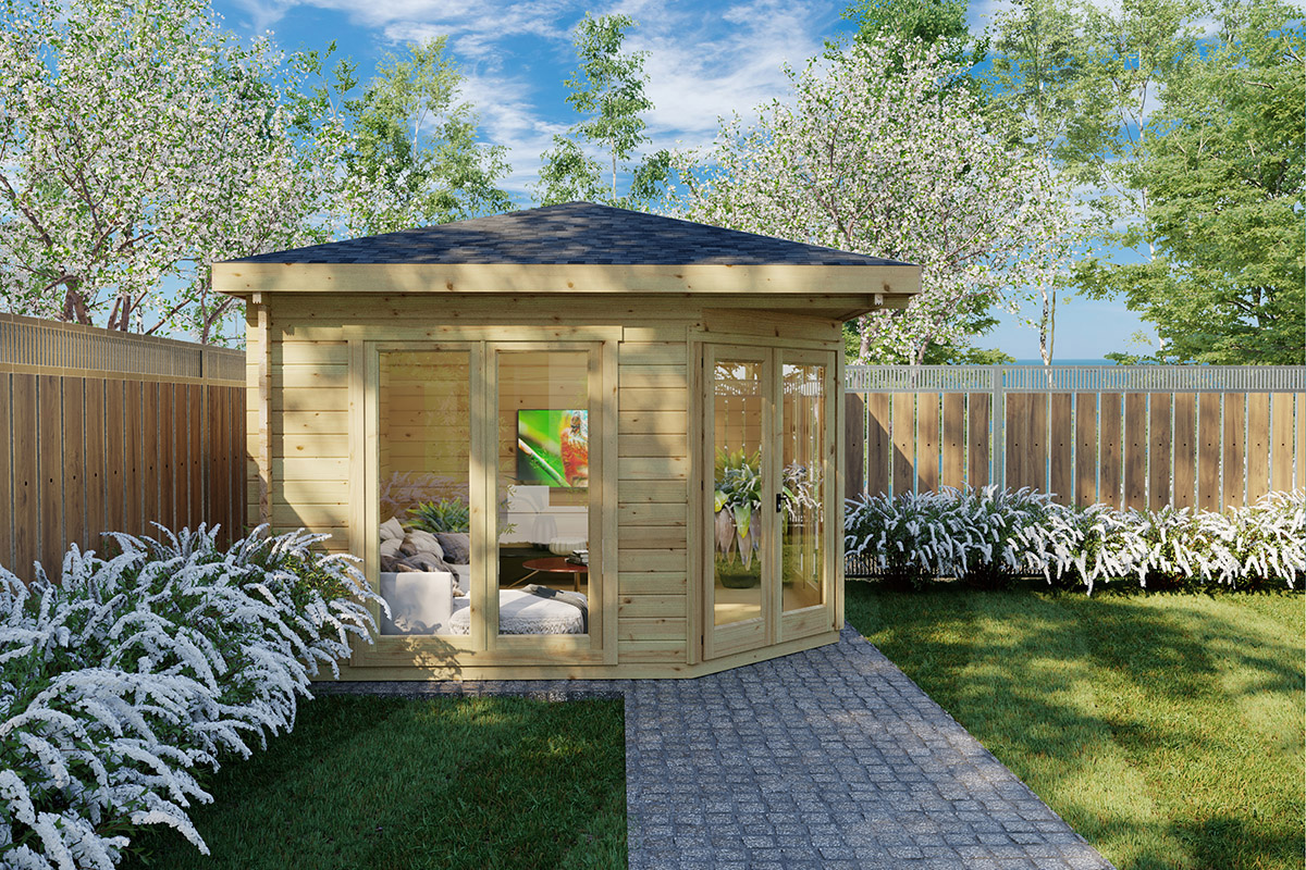studio de jardin d’angle fargo b / 44mm / 12 m2 / 3,5 x 3,5 m studio de jardin d’angle fargo b / 44mm / 12 m2 / 3,5 x 3,5 m