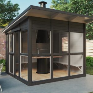 abri cuisine d'été en kit bois noah
