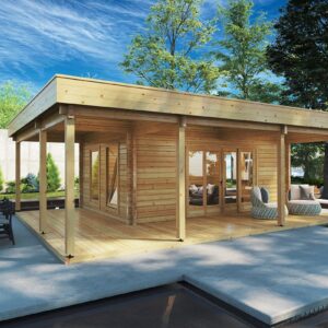 garden house with large terrace "remo 1" 22m² | 6x8m | g0223