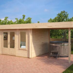 abri de jardin toit plat et auvent jacob d