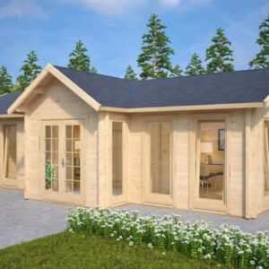 chalet bois bureau préfabriqué hansa office