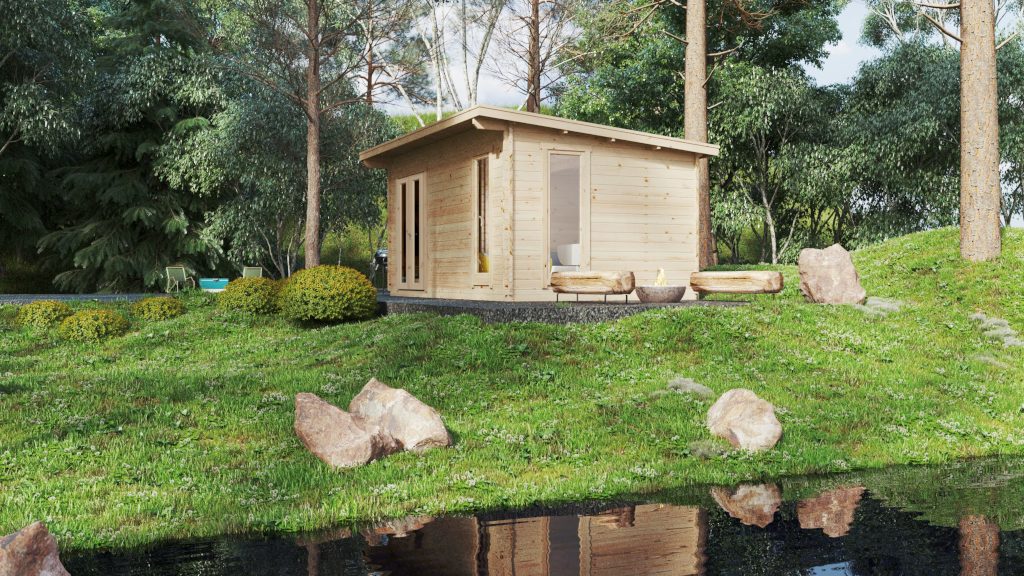 petit chalet en bois toit plat mia 2 petit chalet en bois toit plat mia 2