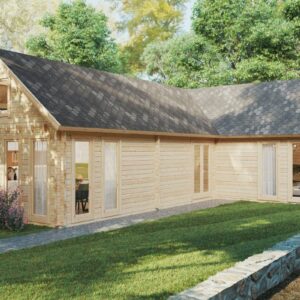 chalet en bois habitable livré monté holiday max 1 85m2