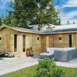 one bedroom vorner garden log cabin "devon 1" | g0280