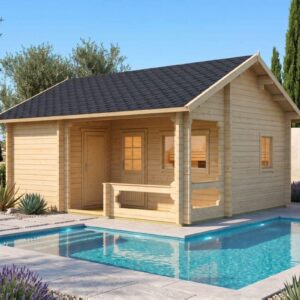 garden gym and sauna cabin "karina" | 6 x 5 m | g0092