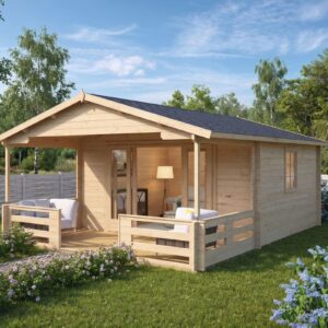 garden house with veranda "franz" | 6 x 4 m | g0098