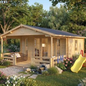 garden house with veranda "henry" | 6 x 4 m | g0103