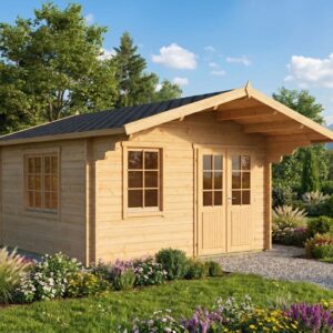 garden log cabin “marcus b” | 4 × 4 m | g0082