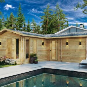 large garden log cabin with sauna "devon 3" | g0284