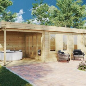 garden room with side shed and porch "super jacob e"