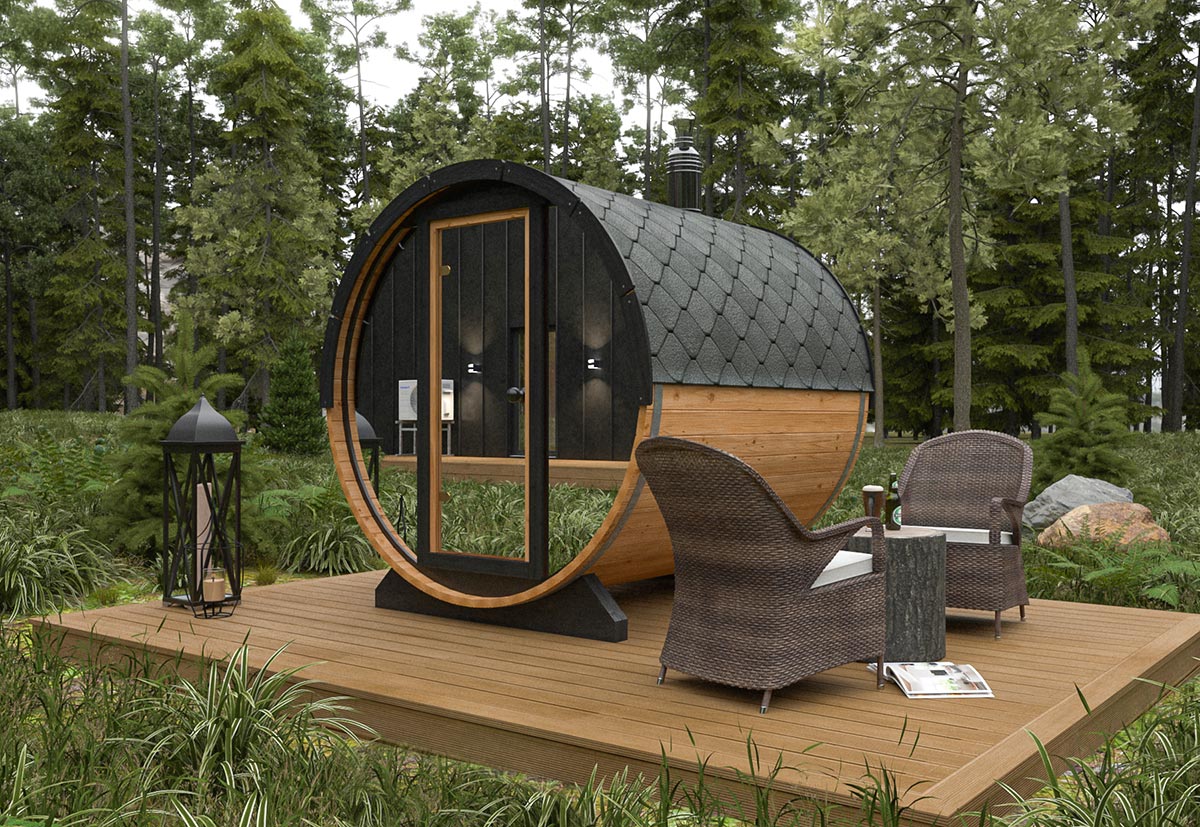 kleine fasssauna | small barrel sauna | tg013 kleine fasssauna | small barrel sauna | tg013