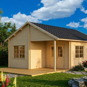 large garden log cabin “copenhagen” | 5 × 7 m | g0025