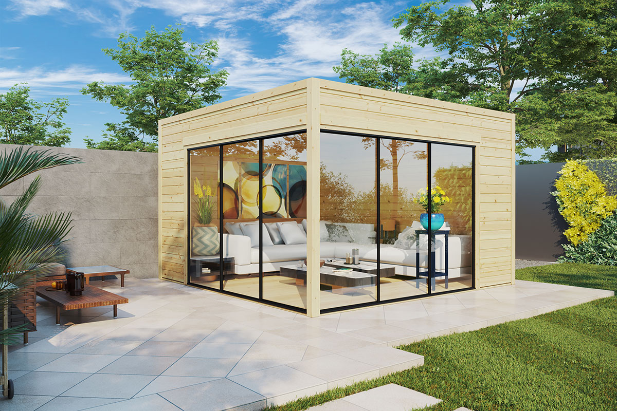 modern wooden garden office olivia alu | g0368 modern wooden garden office olivia alu | g0368