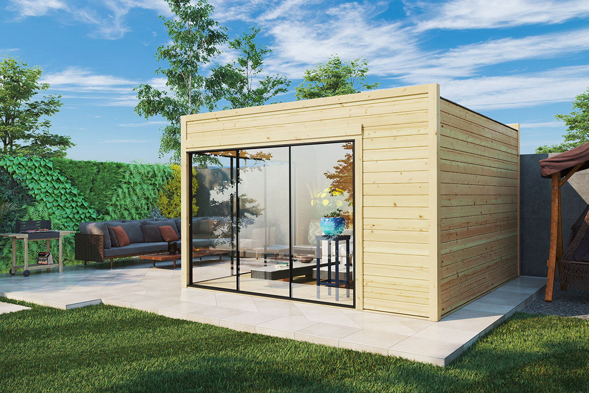 modern wooden garden office olivia alu | g0368 modern wooden garden office olivia alu | g0368