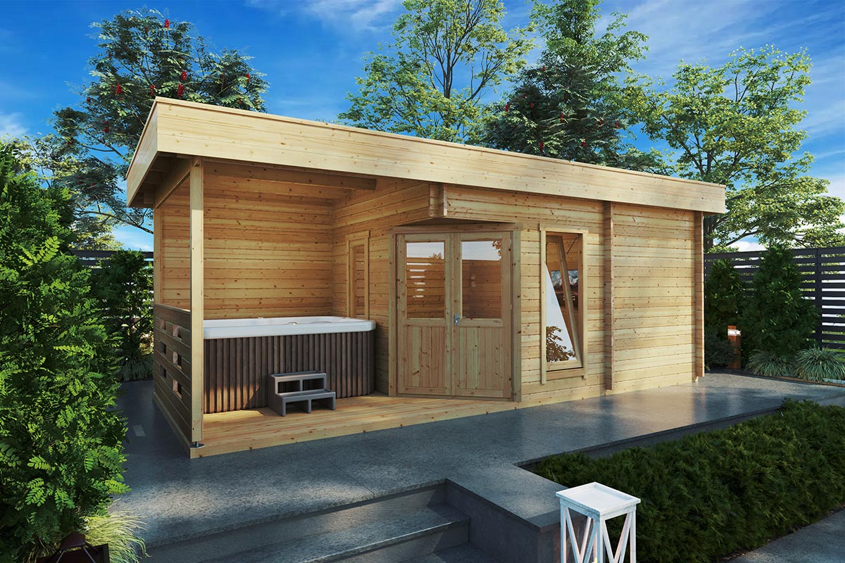 outdoor sauna cabin "paula" | g0127 outdoor sauna cabin "paula" | g0127