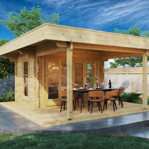 summer house with veranda "remo 2" 8m² | 5 x 5m | g0224