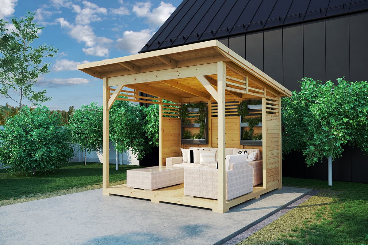 small wooden gazebo a plus | kleines pergola holz a plus | g0381 small wooden gazebo a plus | kleines pergola holz a plus | g0381