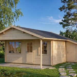 summer house with side shed "ian" | g0087