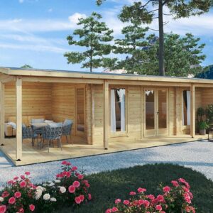 summer house with veranda "hansa studio xxl" | g0282